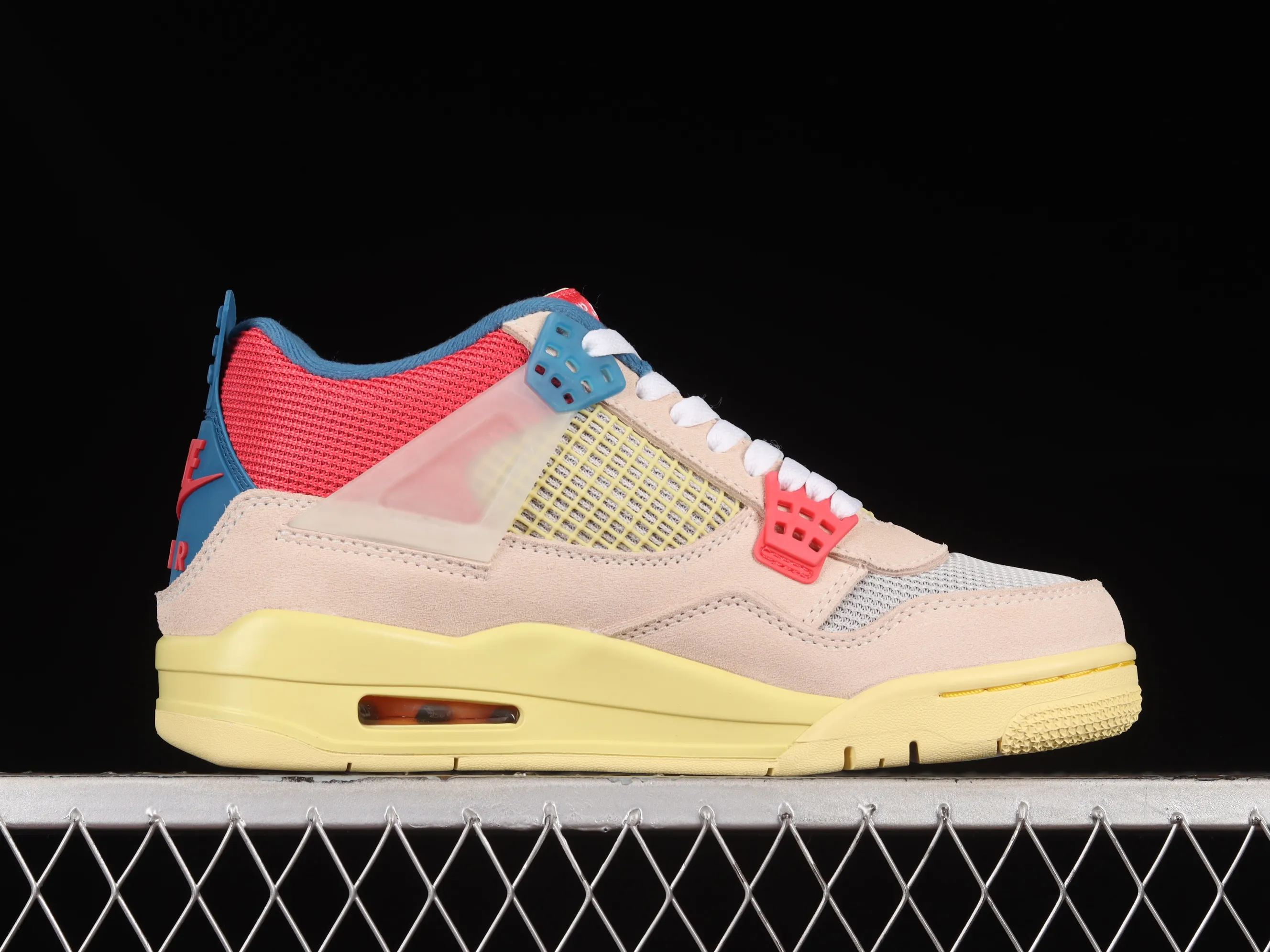 All categories Air Jordan Jordan series basketball shoes Air Jordan 4 OG version Union La x Air Jordan 4 Retro AJ4 Joe 4 Union Pink Blue Knights DC9533-800
